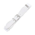 thumbnail image 2 of Cinturón de Cuero PU Hugo para niños elástico ajustable blanco, 2 of 10