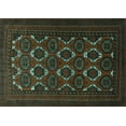 thumbnail image 1 of Ahgly Company Machine Washable Indoor Rectangle Persian Turquoise Blue Traditional Area Rugs, 2' x 3', 1 of 4