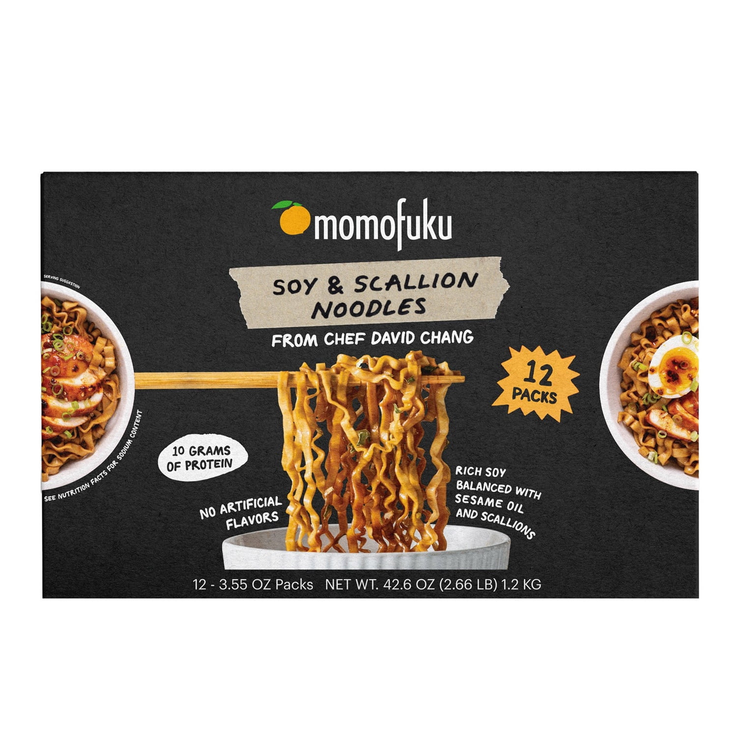 Momofuku Soy & Scallion Noodles, 3.55 Ounce (Pack of 12)