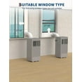 thumbnail image 6 of 8,000 BTU Portable Air Conditioner, 3-in-1 Portable AC Units for Rooms with Cool/Dry/Fan Modes, Fast Cooling Up to 350 Sq. Ft, Drainage-free Cooling, 50 dB Quiet Sleep Mode, Black&Grey Cover, 6 of 7