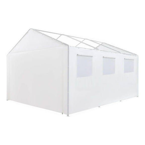 King Canopy Side Wall Kit 10'8" x 20' x 0' White Carport