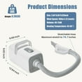 thumbnail image 2 of EDX Dog Blower Pet Hair Dryer with Adjustable Wind Speed & Heater Temperature, High Velocity Large Dog Hair Grooming Blower, 4 Nozzles, 6.5ft Cord for Dog Hair Force Blower, White, 2 of 7