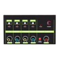 thumbnail image 1 of Portable 4-Way Audio Mixer, 4-in and 1-Out Stereo Mixer, Small DJ Mixer, 1 of 8