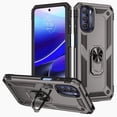 thumbnail image 1 of [PST] Motorola Moto G 5G 2022 Étui à Anneau Rotatif avec Béquille, Étui de Téléphone Rigide Robuste à Absorption des Chocs Hybride, 1 of 5