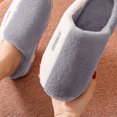 thumbnail image 4 of Vedolay Slippers for Men Fuzzy House Slippers Non-Slip Bedroom Indoor Slippers Grey,42, 4 of 5