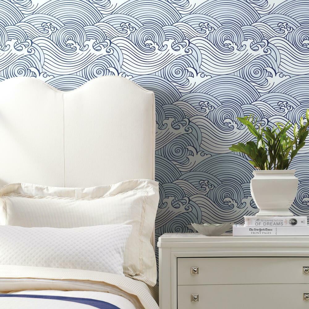 Asian Waves Peel & Stick Wallpaper