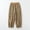 Khaki, variant on Babysbule Womens Pants Women's Casual Elastic Waistband With Lace Up For Loose And Comfortable Long Pants Harun Belt Pocket