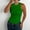 Green, variant on Womens Tank Tops,High Neck Sleeveless Casual Basic Knit Shirts Summer Sleeveless Racerback Slim Fitted Racerback Shirts