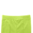 thumbnail image 4 of Liyamei Baby Kids Girls Boys Autumn Solid Cotton Short Sleeve T Shirt Long Pants Set Outfits Clothes Girls Casual Sets Size Yellow 6-7 Years, 4 of 5