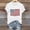 White, variant on Dolkfu Pull-on Women'S Clothing White Short Sleeve Crew Neck 250th Anniversary Independence Day T-Shirts Retro Modern Printed Tops White,S
