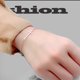 thumbnail image 3 of 1 pulsera cruzada de moda, elegante brazalete de estilo dulce, adorno para el brazo, joyería, 3 of 6