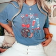 thumbnail image 6 of USA Retro 4th of July Graphic T-Shirt – Red White Blue Milkshake, Bow, Disco Ball & Cherry Tee – Patriotic Cute Summer Shirt for Women & Girls, Independence Day Style, 6 of 7