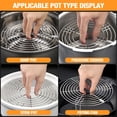 thumbnail image 4 of KAKOWELY cooling rack Stainless Steel Steamer Rack Round Cooling Rack for Steaming Canning Cooking and Baking6.3"X6.3"X2.76", 4 of 5