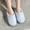 Sky Blue, variant on uublik Fluffy Slippers for Women Memory Foam House Slippers Indoor Outdoor Cozy Plush Closed Toe House Shoes, Sky Blue
