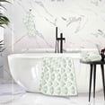 thumbnail image 5 of Coolnut Leaf Print Bath Towels with 1 Washcloth, 27"x54" + 12"x12"100% Cotton Bathroom Towels Set, Ultra Absorbent and Super Soft Bath Towel for Hotel, Home, 5 of 6
