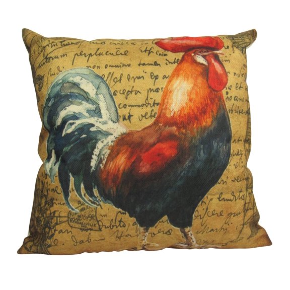 Red | Rooster | Farmhouse Style | Pillow Cover | Farmhouse Modern Decor | Throw Pillow | Pillow | Rooster | Farm House Decor | Gift for her