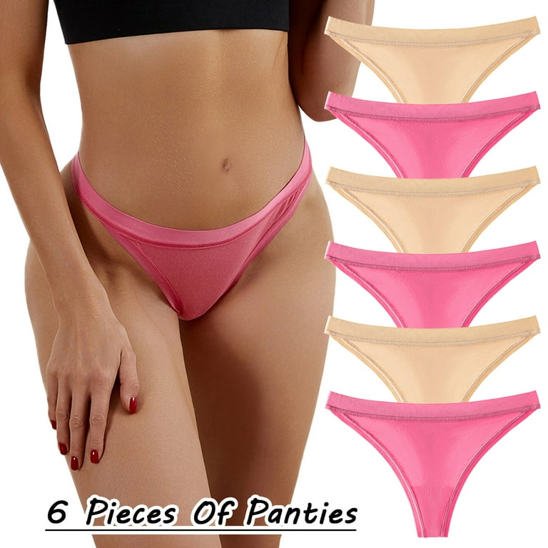 Aayomet Women Panties Seamless Underwear Invisible Bikini No Show Nylon  Spandex Women Panties,F M 