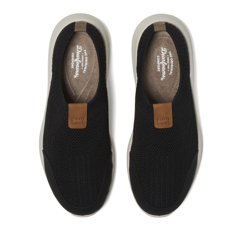 Dearfoams Black Grey Quilted Fleece Knit Sweater Clog Slipper Sie 11-12 XL Dearfoams Women main image 4