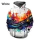 thumbnail image 2 of Sudadera con capucha con estampado 3D de gotas de tinta y salpicaduras de colores a la moda, sudadera con capucha con estampado gráfico de cielo estrellado para parejas, 2 of 4