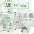 thumbnail image 5 of Lamosi Bathroom Cups Disposable Paper Cups, 5 oz, 300 Count, 5 of 9