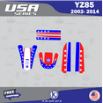 thumbnail image 2 of Kalair GFX Graphics Kit for Yamaha YZ85 (2002-2014) Usa Series, 2 of 5