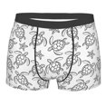 thumbnail image 4 of Goofa Sea Turtle Printed Men's Boxer Briefs Underwear, Moisture-Wicking Underwear, Trunk,Soft and Breathable Cotton Underwear-Small, 4 of 9