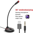 thumbnail image 2 of Miulika USB/3.5mm Mini Condenser Microphone Mic for PC Computer F12 Black 3.5mm, 2 of 7