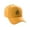 Gold, variant on Daxton Structured Baseball Hat Cap Curved Visor Old English Font Alphabet A to Z, Black Hat Black M