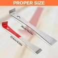 thumbnail image 2 of ABCISI Trim Puller Tool for Baseboard, 2025 Upgrade Stainless Steel Pry Bar Scraper,  Multifunctional Nail Puller Small Flat Pry Bar for Pulling, Prying, Scraping (silver), 2 of 6
