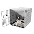 thumbnail image 5 of Oriental Dog Crate Cover, Simplistic Abstract Eastern Repetitive Ornaments Soft Tones Illustration, Easy to Use Pet Kennel Cover Small Dogs Puppies Kittens, 7 Sizes, Pale Taupe and White, by Ambesonne, 5 of 6