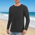thumbnail image 2 of Men's UPF 50+ Long Sleeve Tee Shirts UV Sun Protection Quick Dry Tee Shirt Swim Athletic Running Workout Summer Crew Neck Casual T-Shirts, 2 of 6
