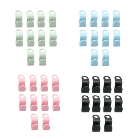 

30PCS Clothes Hanger Connector Hooks Hanger Extender Clips Cascading Hanger Hooks for Heavy Duty Space Saving Cascading Connection Hooks Velvet Huggable Hangers Accessory