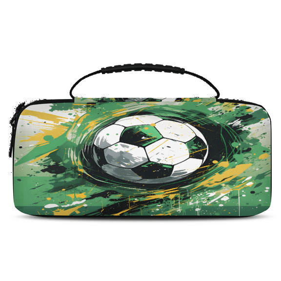 Herdesigns Graffiti Soccer Carry Case Compatible with Nintendo Switch 2, with 20 Game Card Slots, Sports Portable Travel Carrying Case Pouch for Accessories & Games
