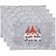 thumbnail image 1 of ZHAOCHENG manteles individuales navideños, manteles navideños para mesa de comedor, decoraciones de mesa navideña, manteles individuales antideslizantes y lavables para cenas familiares, suministros p, 1 of 5