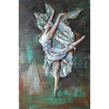 Ballerina Mix - Empire Art Direct ''Prima Ballerina'' Mixed Media Iron Hand Painted Dimensional Wall D cor