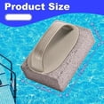 thumbnail image 4 of Scrub Brush,Hand Held Pools Pumice Stone Pool Cleaning Block With Handle Swimming Pumice Pool Tile Stone For Clean Pool Tile Scrubbing Scouring Stone For Swimming Pools,Gray, 4 of 8