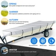 thumbnail image 5 of LABLT 210D Marine Grade Boat Cover- Water Proof Heavy Duty Trailerable Replacement for Jon Boat, 5 of 5