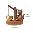 thumbnail image 2 of Jiibva Wood Doorbell Decorative Cat Doorbell Wood Wind Chimes Door Bell Room Decor Home Entrance Door Bell for Store, Restaurant, 2 of 7