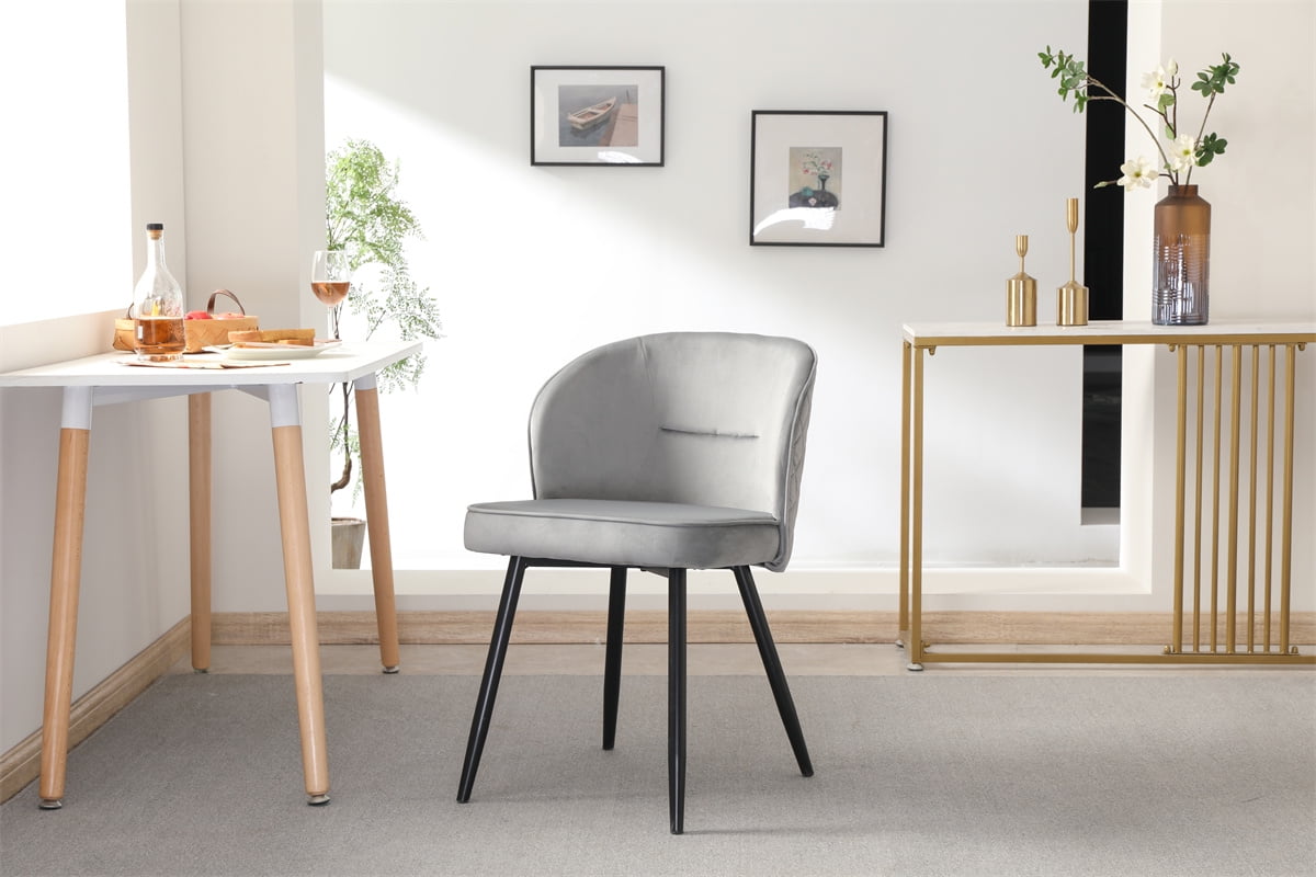 ARCTICSCORPION Velvet Accent Dining Chair, Upholstered Side Chair with