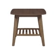 thumbnail image 3 of 1-Shelf Mid-Century Wood End Table in Walnut, 3 of 5