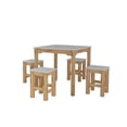 thumbnail image 1 of Manhattan Comfort CSS105 31.5 in. Stillwell Square Dining Set, Gray & Natural Wood - 5 Piece, 1 of 1