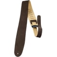 thumbnail image 2 of Perri's Leathers 2.5" Soft Suede Guitar Strap with Premium Backing, Brown, 2 of 3