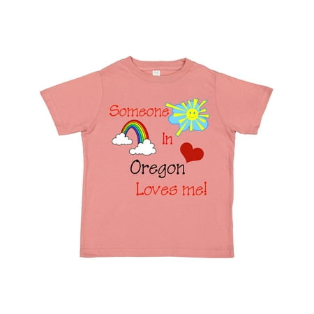 

Inktastic Someone in Oregon Loves Me! Gift Toddler Boy or Toddler Girl T-Shirt