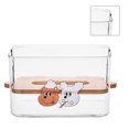 thumbnail image 1 of Tissue Boxwith Wood Lid,Tissue Holder with Wood Tissue Holder Transparent Tissue Holder Enhanced Durability, 1 of 12