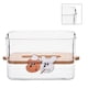 thumbnail image 4 of Caja de pañuelos con tapa de madera, soporte para pañuelos con madera transparente, caja de pañuelos de plástico, tecnología avanzada, 4 of 9