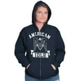 thumbnail image 3 of American Idle Bald Eagle Patriotic Zip Up Hoodie Men's Women's Brisco Brands M, 3 of 6