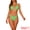 Green, variant on Women's Halter Underwire Ribbed Bikini Sets 2 Pieces S Deep Orange