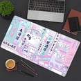 thumbnail image 4 of Pastel Tokyo Street Cute Desk Mat Kawaii Anime Japanese Mousepad Large Gaming Mouse Pad Beige Desktop Mat Laptop Keyboard Mouse Mat Desk Pad City Aesthetics Desk Mats for Women Girl 31.5x15.75 in, 4 of 6
