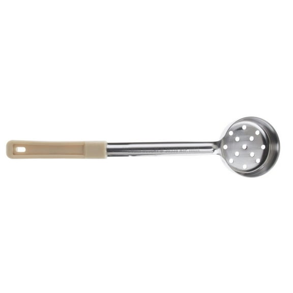 HUBERT 3 oz Perforated Portion Server Stainless Steel with Beige Plastic Handle - 13 3/10"L