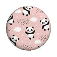 thumbnail image 2 of Gaeub Panda 14-17in Tire Cover, Spare Tire Cover, for Camper Caravan, Trailer, Car, Truck, SUV, Jeep - 14 inch, 2 of 9
